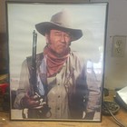 Vintage John Wayne Cowboy Western 1970 s Poster Print
