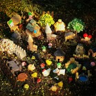 60 Pcs Mini Fairy Garden Accessories Kit Enchanted Miniature House Decor Set    