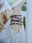 New Annie   s Simply Bead Kit Of The Month Sofia Stacked Bracelets Obsidian Beads