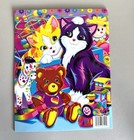 Vintage Lisa Frank Purrfect Playtime 2 Pocket Folder Cat Kitten Bear P961