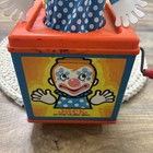 Vintage Mattel Jack In The Box Clown Toy 1971 Decor Only  does Not Work 