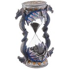 Gothic Dragon Statues Decor Hourglass Transparent Glass Timer 6 In Resin Single