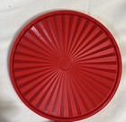 Vtg Tupperware Round 8  Servalier Replacement Lid  1205 Red Fits 1204 1339
