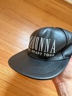 Madonna Pleather Flat Brim Hat - No Size