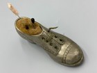 Vintage Heavy Metal Figural Shoe Sewing Pin Cushion