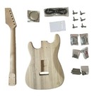 Diy Electric Guitar Kit St Style 6-strings Paulownia Body  Maple Neck