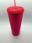 Starbucks 2019 Holiday Neon Pink Studded Venti Tumbler Cup Limited Edition