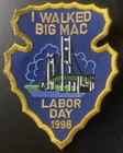 Vintage Labor Day 1996 I Walked Big Mac Mackinac Mackinaw Bridge Patch Set Lot