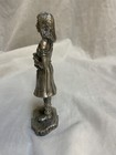 Vintage Freja Pewter Viking Figure By Selandia Woman Viking Figurine Norway 4 