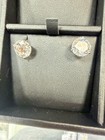 Diamond Earrings  6 Ctw Round Studs  14k Gold Lab Grown  Certified  3 Ct Each