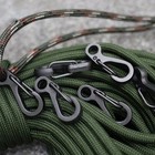 10 Pcs Mini Heavy Carabiner Snap Hook Clip Aluminum Outdoor Camping Key Chain Us