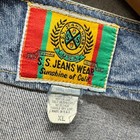 Vintage Vest Jacket Mens Xl Clasp Close Blue Denim Ss Jeans Wear 90s Made In Usa