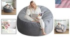 Bean Bag Chair 3 Ft Memory Foam Soft Velvet Sitting Lounging Filler Included