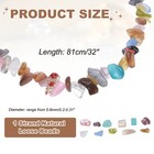 32 Inches 5-8mm Natural Chip Gemstone Strand Chips  macron Colored 