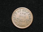     coin Sale        Extra Fine   1863 Civil War Token   i o u One Cent    51us