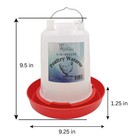 Little Family Members Red Chicken And Poultry Drinker And Feeder Combo