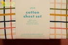 Pillowfort Twin Plaid Print Cotton Kids  Sheet Set
