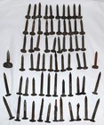 Lot Of 66 Old Vintage Railroad Pole Date Numbered Nails Spikes 1 Copper Cppd
