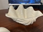 11  Ceramic Giant Clam Shell Tridacna Gigas Seashell Nautical Decor Beach House