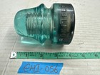 Vintage Brookfield New York Teal Green Glass Insulator Beehive