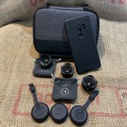 Moment Smart Phone Lens Lot 3 18mm Wide Angle X2  58mm Tele Padded Carry Case