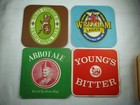 Beer Coasters- Pub Mats Lot Of 12 From The United Kingdom - Front   Back Sides-1