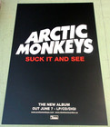 Arctic Monkeys Poster Original Double Sided Promotional Promo Suck It And See