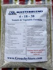 Masterblend    4-18-38 Tomato   Vegetable Fertilizer  13 25 -  93 50  ships Free 