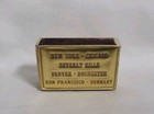 Vintage Brass Boot Shoe Store Matchbox Advertising Matches Matchbook 