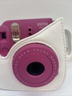 Fujifilm Instax Mini 8 Pink Instant Camera With White Case Working  10 