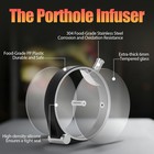 Gift Crucial Detail Porthole Infuser For Alcohol  Oil  Dressings  Tea  Lemonade