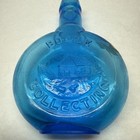 Neat Clevenger Bros Blue Glass Bottle Flask Hand Made Cabin Treasure Clayton Nj