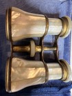 Vintage Lemaire Fi Paris Mother Of Pearl Adjustable Dial Opera Glasses No Case