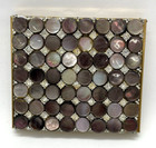 Vintage Marhill Mother Of Pearl Powder Compact With Mirror