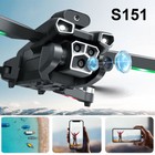 2025 Brushless Drone 8k Hd Triple Camera Smart Follow Rc Quadcopter   3 Battery