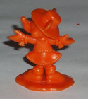 Miniature Tiny Orange Plastic Minnie Mouse Figurine