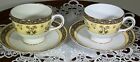 Wedgwood India 2 Cups   Saucers Set Of 2 Bone China