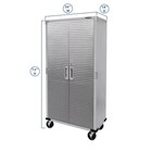 Seville Classics Ultrahd Storage Cabinet 36 x18 x72  Granite Multi-color Steel G