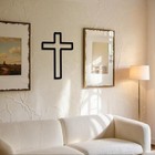 Christian Cross Metal Wall Art-vintage Religious Faith Symbol For Home   Church