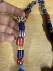 Rare  Native American Old Pawn Necklace  Trade Bead Necklace 14    Multi Color