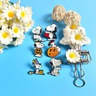 6pcs Snoopy Halloween Enamel Pins Set Cute Cartoon Dog Lapel Pins Backpack Gift