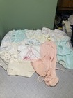 Vtg 1970s Baby Layette Lot Newborn 0-6m Knit Bonnet Sleep Sack Toddletime 15  Pc
