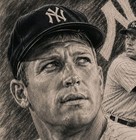 Mickey Mantle 8x10 Collectible Wall Art Includes A Clear Resealable Plastic 