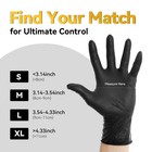 500pcs Nitrile Gloves 5 Mil Black  Powder-free Food-safe Clean Disposable Gloves