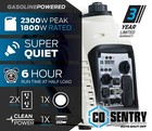 Pulsar 2300w Quiet Gasoline Powered Inverter Generator Co Shutdown  pg2300isco 