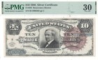 1886  10 Silver Certificate Fr-295 Pmg Vf-30