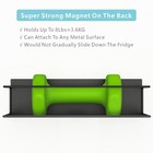 Magnetic Spice Rack For Refrigerator  Space Saving Magnetic Shelf 2 Pack Black