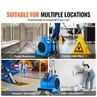 Floor Blower 1560 Rpm 4000 Cfm Air Mover With 3 Blowing Angles 3-speeds