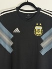 Adidas Argentina Away 2018 World Cup Football Shirt Soccer Jersey Black Men   s L