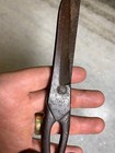 Antique Early Primitive 1800s Blacksmith Hand Forged Wrought Iron Steel Scissors